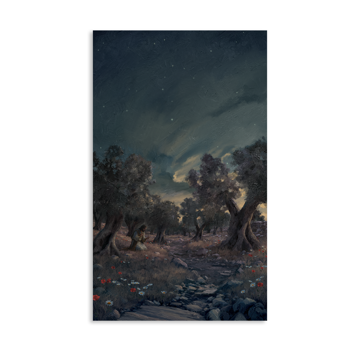 Jesus In Gethsemane | Unframed Art Print