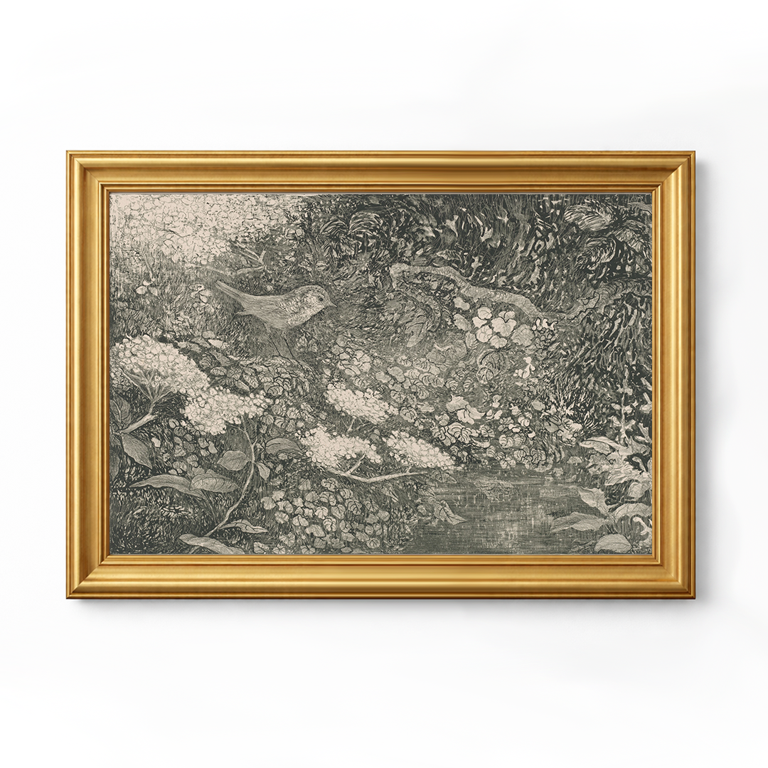 Grove — silver frame fine art print — Art & Olive