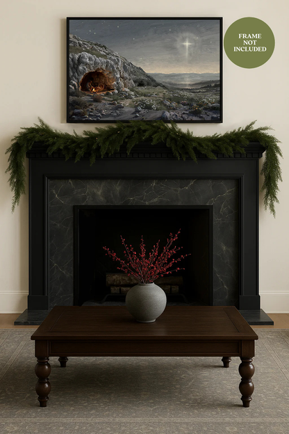 Holy Night — black frame fine art print — Art & Olive
