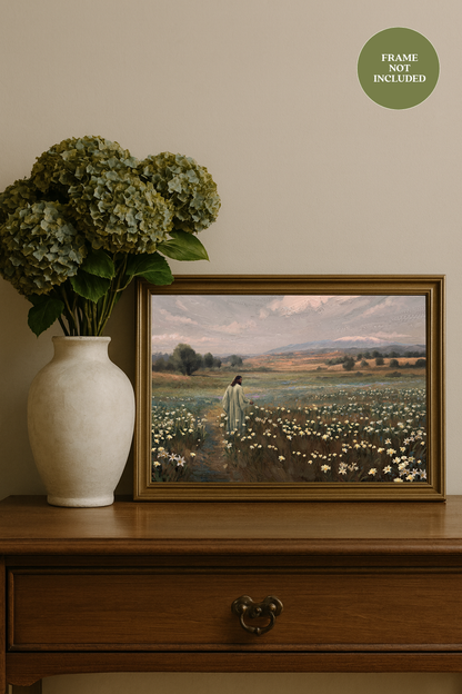 Consider The Lilies — black frame fine art print — Art & Olive