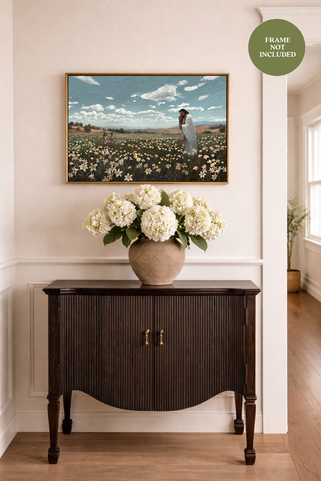 Come Unto Me — white frame fine art print — Art & Olive