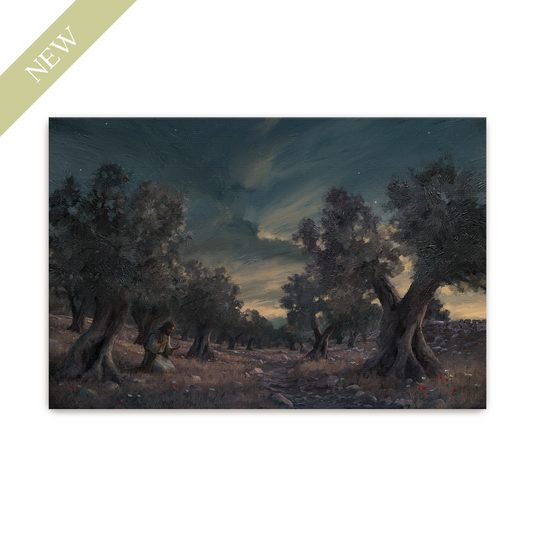 Jesus In Gethsemane | Unframed Art Print