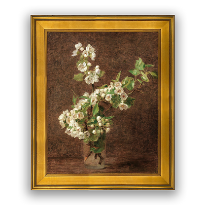 Apple Blossoms — white frame fine art print — Art & Olive