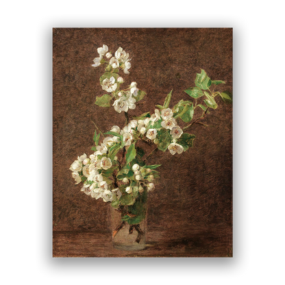 Apple Blossoms — silver frame fine art print — Art & Olive