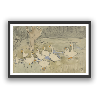 Birds Of A Feather — silver frame fine art print — Art & Olive