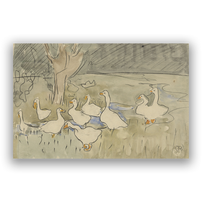 Birds Of A Feather — natural wood frame fine art print — Art & Olive