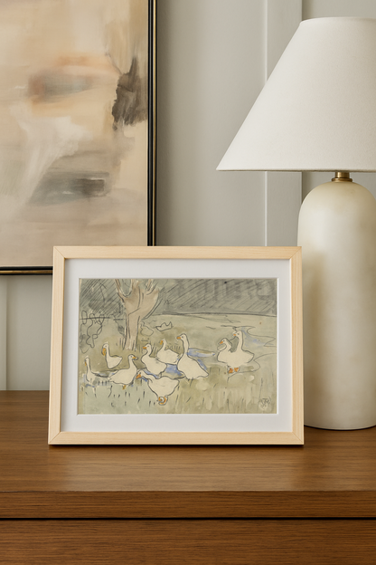 Birds Of A Feather — black frame fine art print — Art & Olive