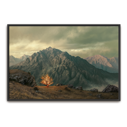 Holy Ground — gold frame canvas print — Art & Olive