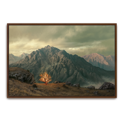 Holy Ground — natural wood frame canvas print — Art & Olive