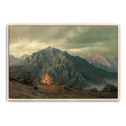 Holy Ground — espresso frame canvas print — Art & Olive