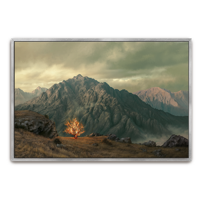 Holy Ground — oak frame canvas print — Art & Olive