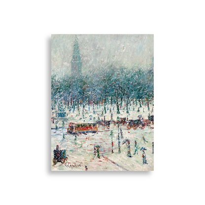 Christmas In Manhattan — white frame fine art print — Art & Olive
