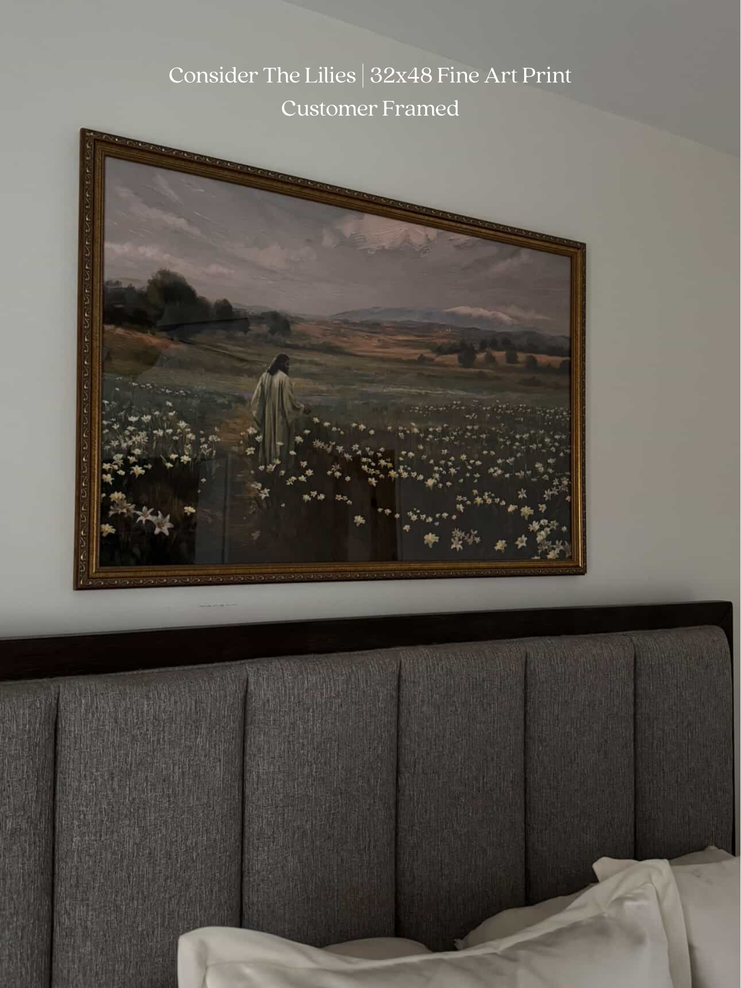 Consider The Lilies — gold frame fine art print — Art & Olive