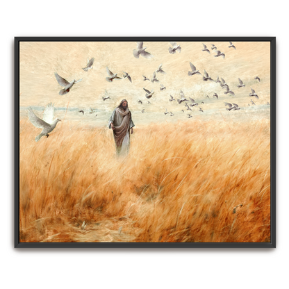 Creator — white frame canvas print — Art & Olive