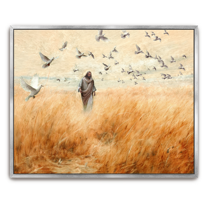 Creator — gold frame canvas print — Art & Olive