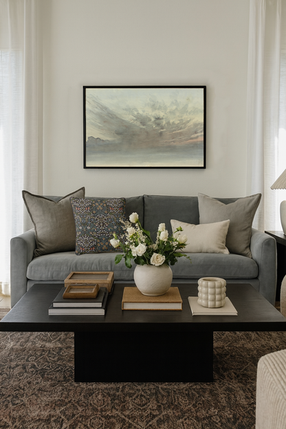 December Sky — black frame fine art print — Art & Olive