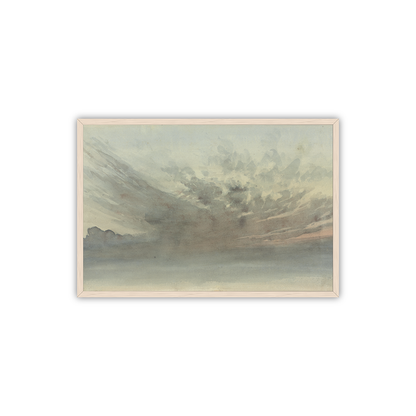 December Sky — silver frame fine art print — Art & Olive