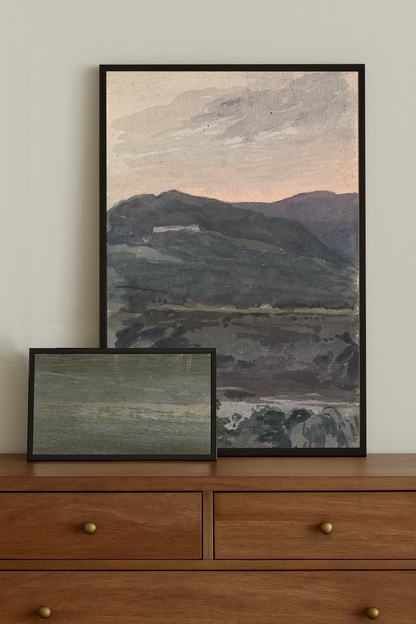 Dusk — black frame fine art print — Art & Olive