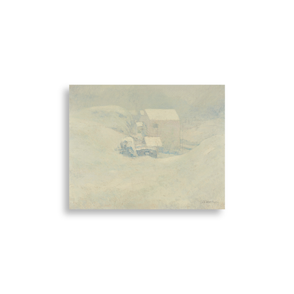 White Barn — silver frame fine art print — Art & Olive