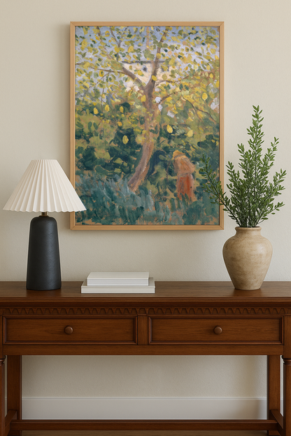 Green To Gold — black frame fine art print — Art & Olive