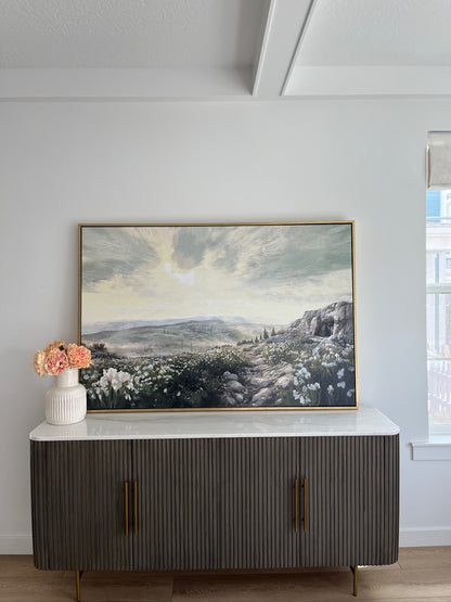 Resurrection Morning — white frame canvas print — Art & Olive