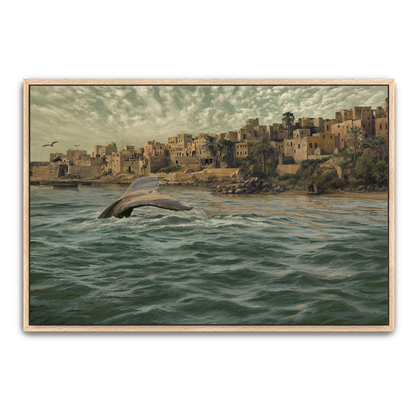 Grace Found Jonah — gold frame canvas print — Art & Olive