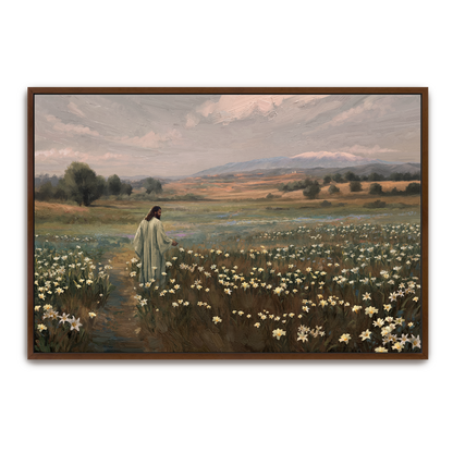 Consider The Lilies — framed option canvas print — Art & Olive