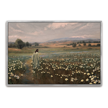 Consider The Lilies — framed option canvas print — Art & Olive