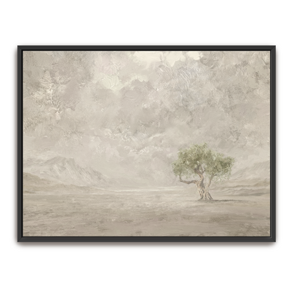 Olive Tree — white frame canvas print — Art & Olive