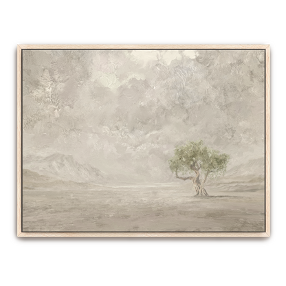 Olive Tree — espresso frame canvas print — Art & Olive