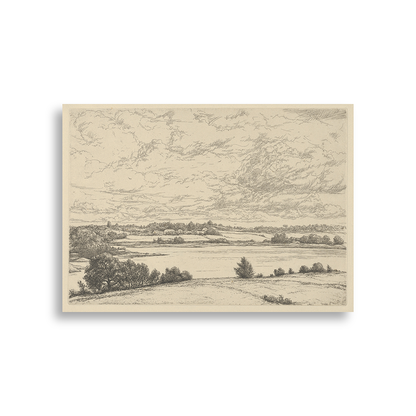 Pasture — white frame fine art print — Art & Olive