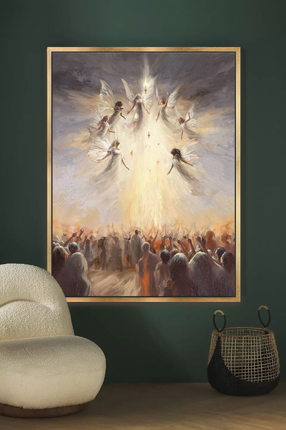 Praise — black frame canvas print — Art & Olive