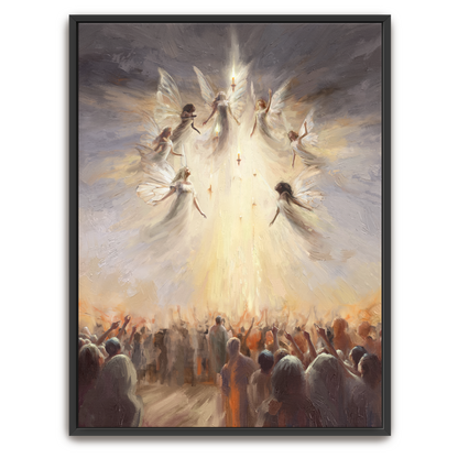 Praise — white frame canvas print — Art & Olive