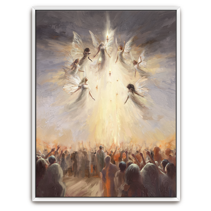 Praise — framed option canvas print — Art & Olive