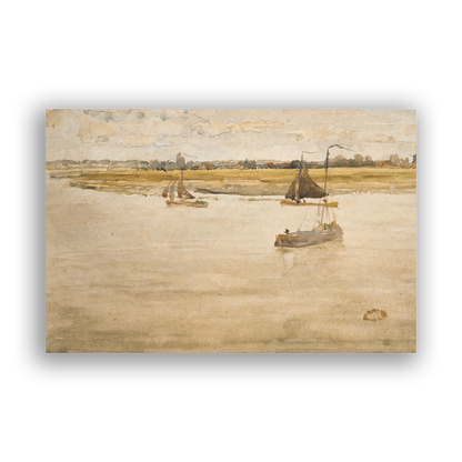Quiet River, Holland — white frame fine art print — Art & Olive