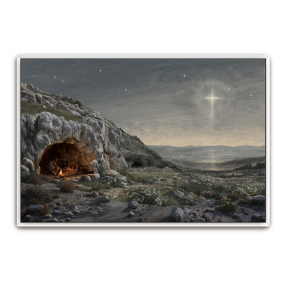 Holy Night — framed option canvas print — Art & Olive