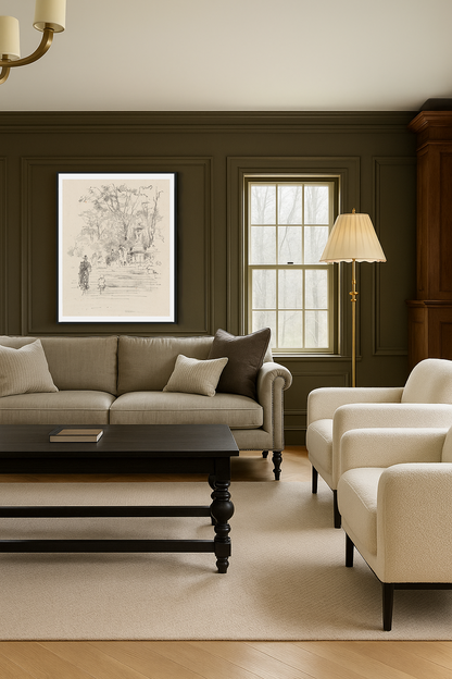 Stone Steps, Paris — black frame fine art print — Art & Olive
