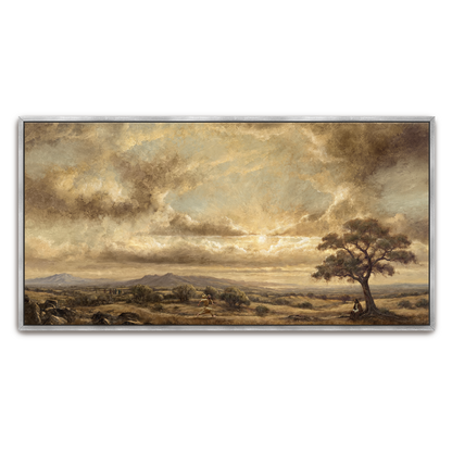 The One Who Returned — framed option canvas print — Art & Olive