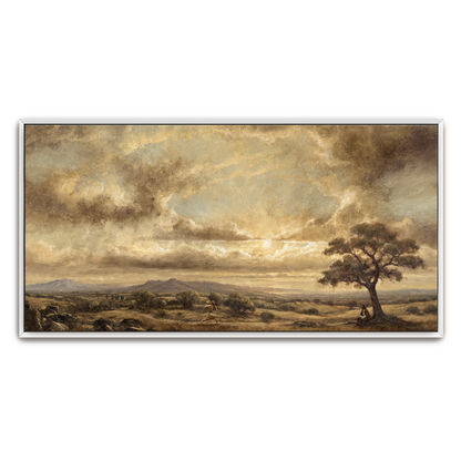 The One Who Returned — framed option canvas print — Art & Olive
