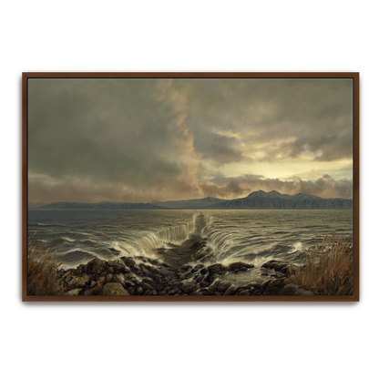 The Parting — gold frame canvas print — Art & Olive