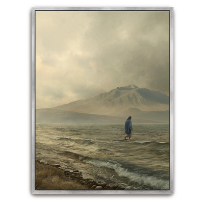 Walking on Water (Portrait) — framed option canvas print — Art & Olive