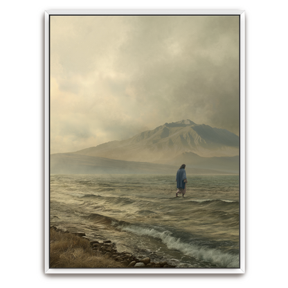 Walking on Water (Portrait) — framed option canvas print — Art & Olive