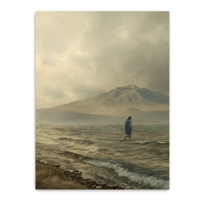 Walking on Water (Portrait) — Christian fine art print by Art & Olive