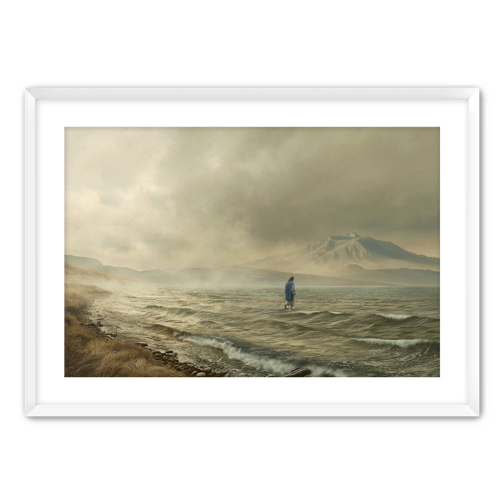 Walking on water fine art print art olive
