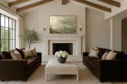 Walking on Water — black frame canvas print — Art & Olive