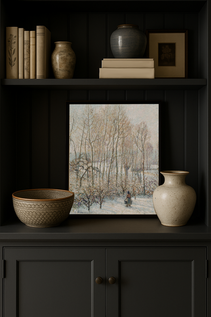 Winter Walk — black frame fine art print — Art & Olive
