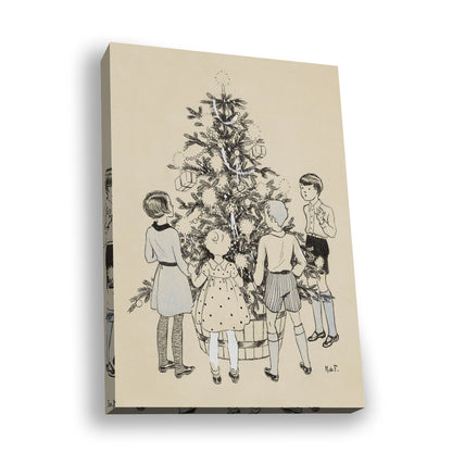 Twas The Night Before — gold frame fine art print — Art & Olive