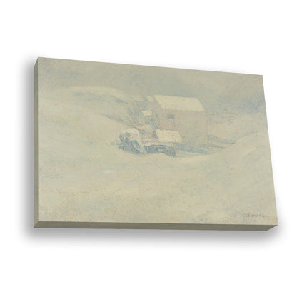 White Barn — gold frame fine art print — Art & Olive