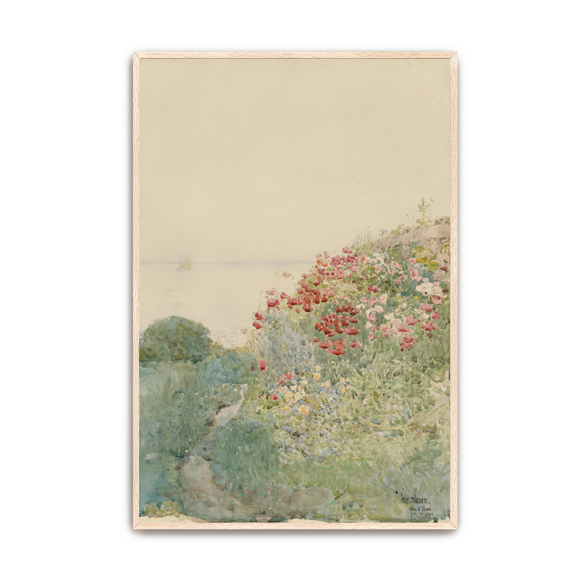 Among The Poppies — white frame fine art print — Art & Olive