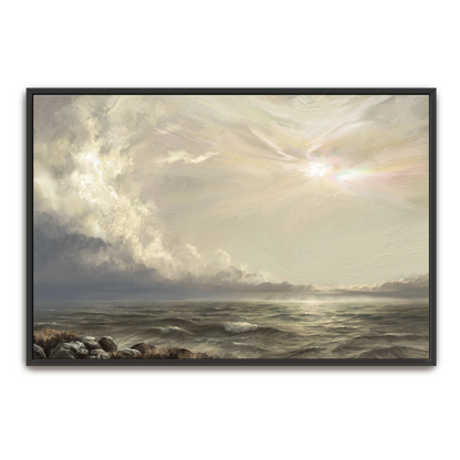 Colors Of Peace — natural wood frame canvas print — Art & Olive